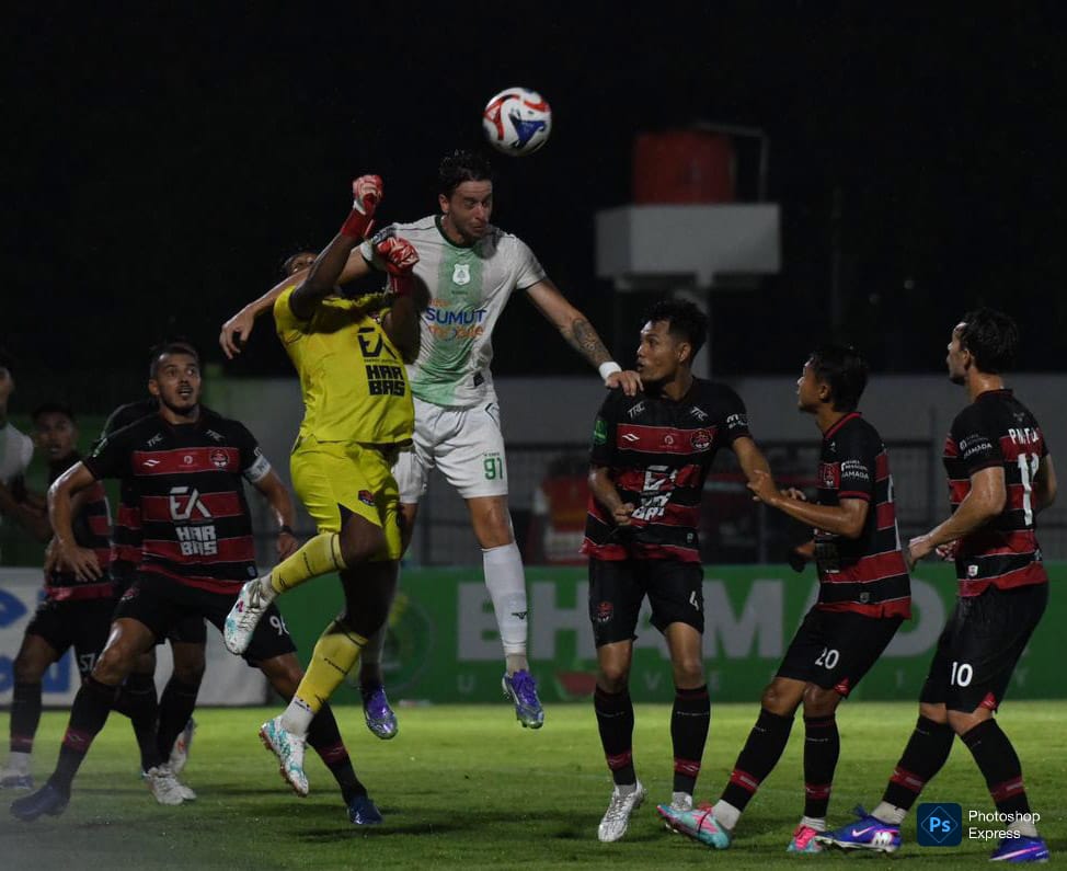 IMG-20260221-WA0059 PSMS Medan harus mengakui keunggulan Persekat dengan skor 2-0 meski penuh kontroversial. (PSMS Medan Dok)